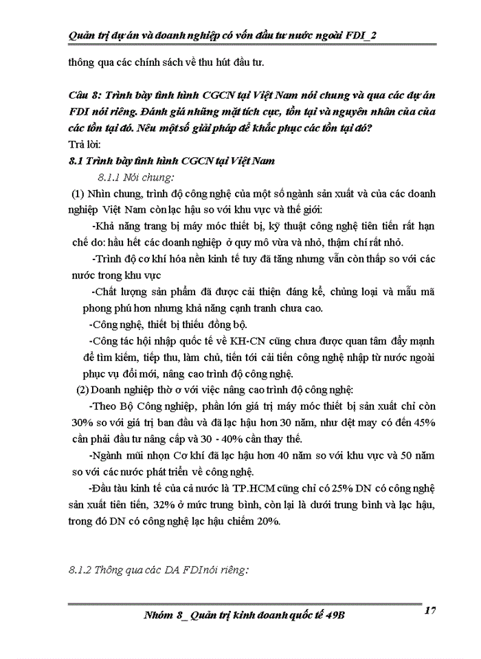 image for page Quản trị dự án và doanh nghiệp có vốn đầu tư nước ngoài FDI 2