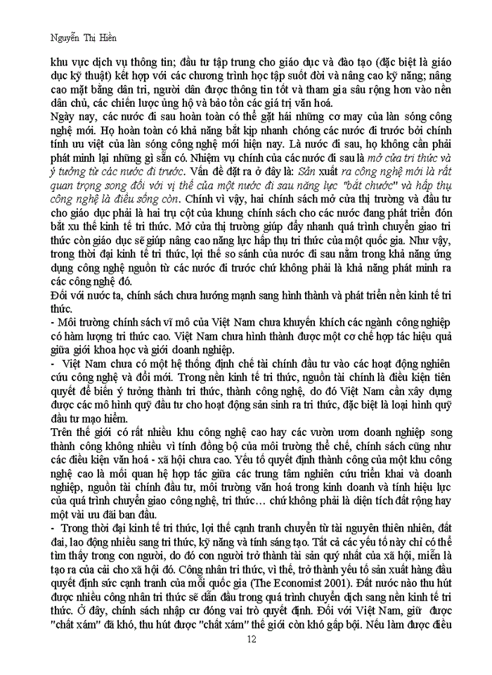 image for page Kinh tế tri thức Knowledge Economy