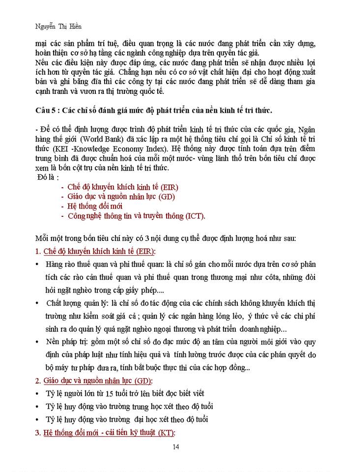 image for page Kinh tế tri thức Knowledge Economy