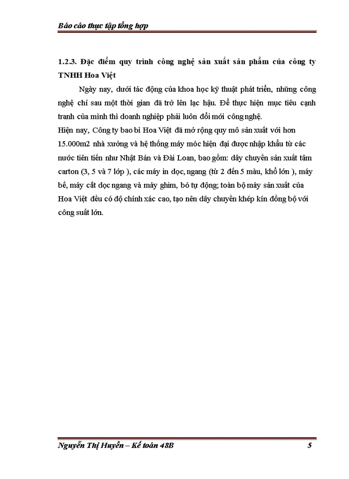 image for page Tổ chức bộ máy Kế toán và hệ thống Kế toán tại Công ty Trách nhiệm Hữu hạn hoa việt