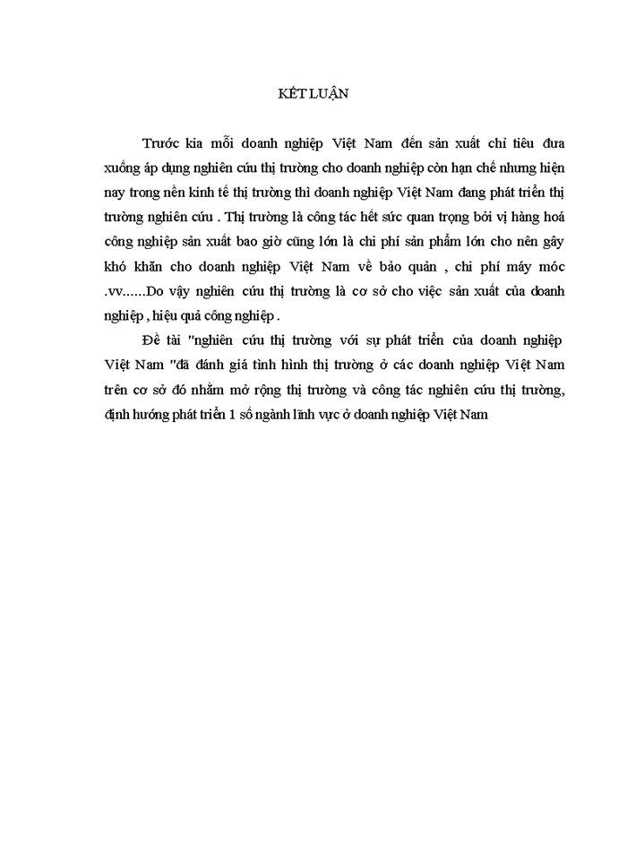 image for page Nghiên cứu thị trường với sự phát triển của doanh nghiệp Việt Nam