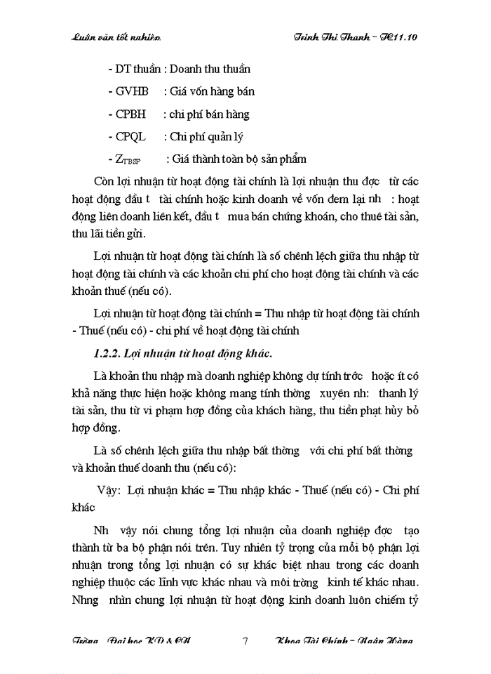 image for page Lợi nhuận và một số biện pháp làm tăng lợi nhuận tại Công ty Trách nhiệm Hữu hạn Á PHI