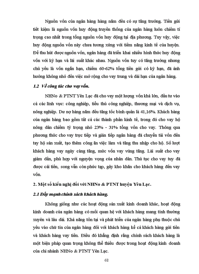image for page Một số giải pháp nhằm nâng cao hiệu quả huy động vốn và cho vay vốn phục vụ phát triển nông nghiệp nông thôn tại chi nhánh Ngân hàng Nông nghiệp và Phát triển Nông thôn huyện Yên Lạc tỉnh Vĩnh Phúc
