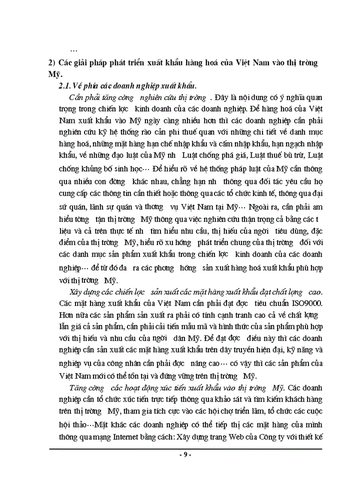 image for page Xuất khẩu hàng hoá của Việt Nam sang thị trường Mỹ Thực trạng và giải pháp phát triển