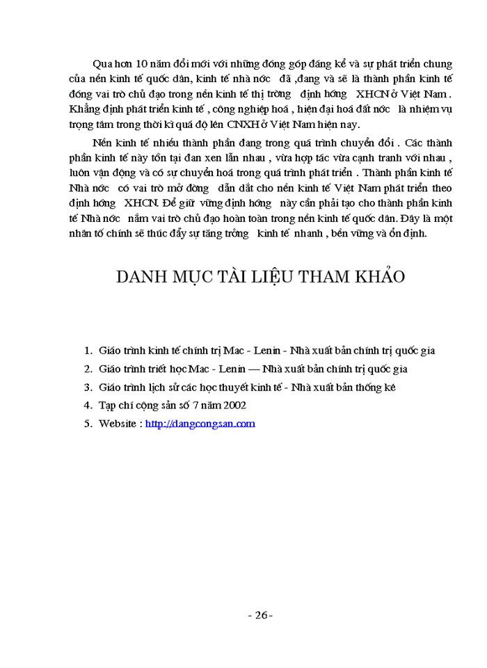 image for page Kinh tế Nhà nước và vai trò chủ đạo của nó trong nền Kinh tế Thị trường ở Việt Nam