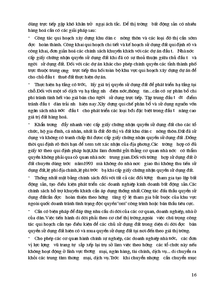 image for page Thực trạng thị trường Bất động sản nước ta hiện nay