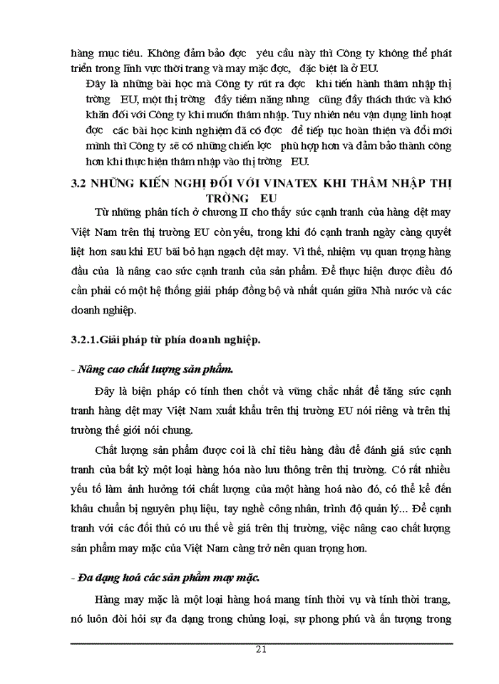 image for page Công ty vinatex thâm nhập thị trưường EU