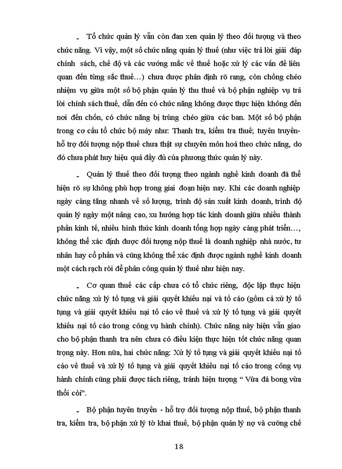 image for page Kiện toàn tổ chức bộ máy quản lý thuế đáp ứng yêu cầu cải cách và hiện đại hoá ngành thuế
