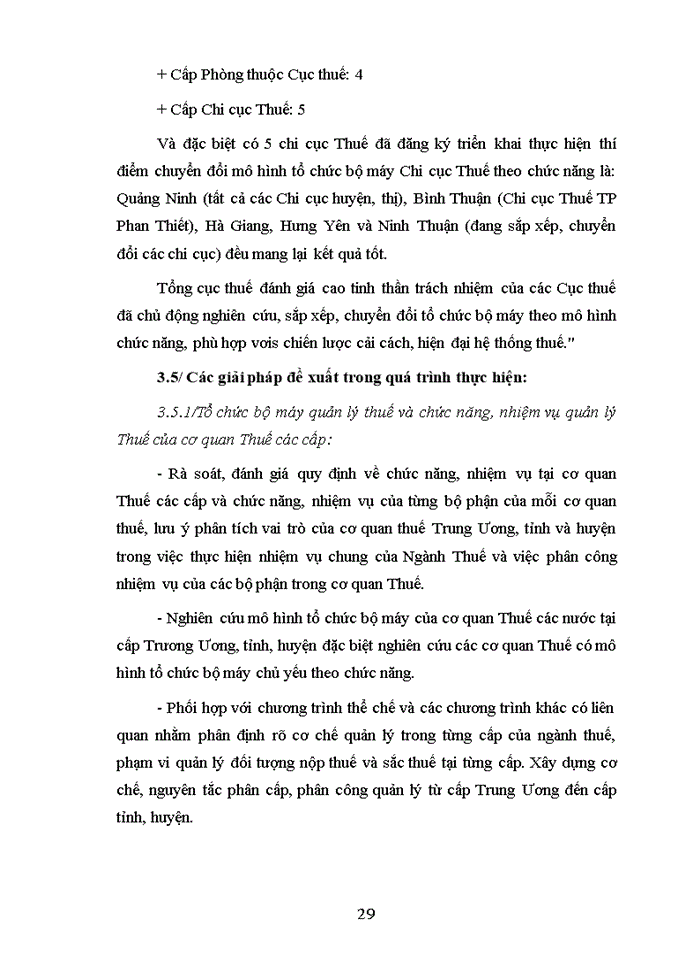 image for page Kiện toàn tổ chức bộ máy quản lý thuế đáp ứng yêu cầu cải cách và hiện đại hoá ngành thuế