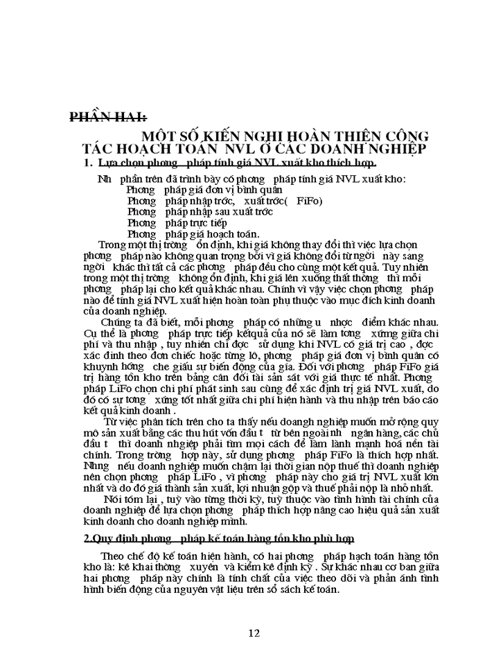 image for page Hoàn thiện công tác hạch toán Nguyên vật liệu trong các doanh nghiệp sản xuất