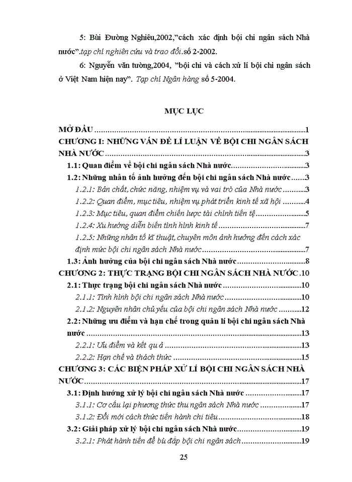 image for page Bội chi Ngân sách Nhà nước ở Việt Nam hiện nay thực trạng và giải pháp