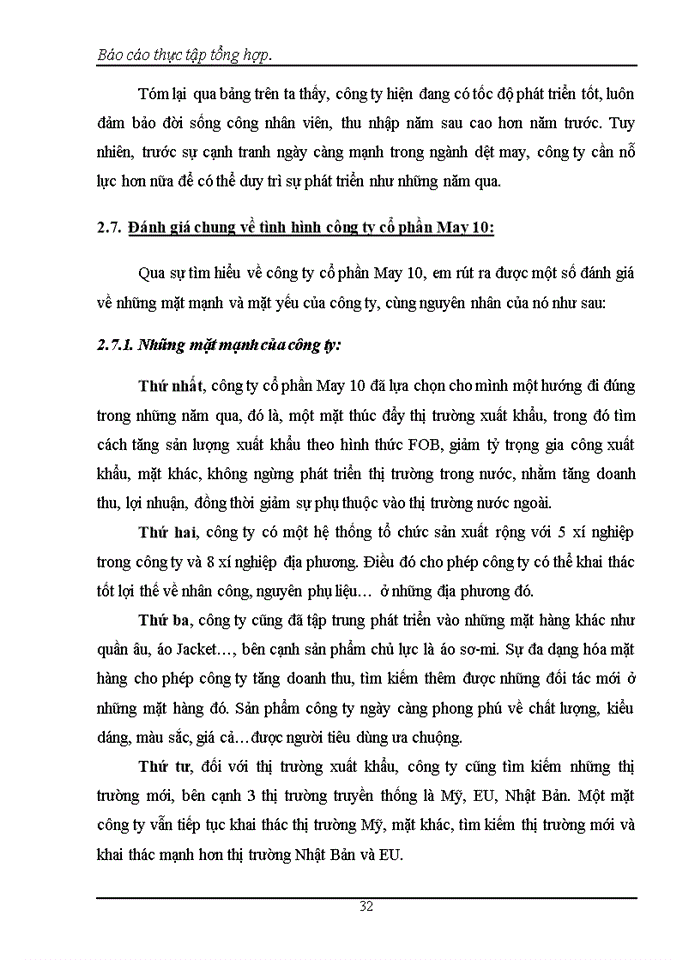 image for page Các hoạt động Sản xuất Kinh doanh chủ yếu của Công ty cổ phần May 10