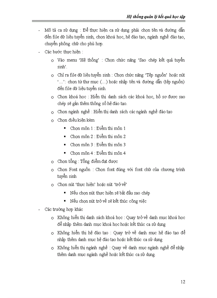 image for page Phân tích và thiết kế hệ thống quản lý kết quả học tập bằng uml