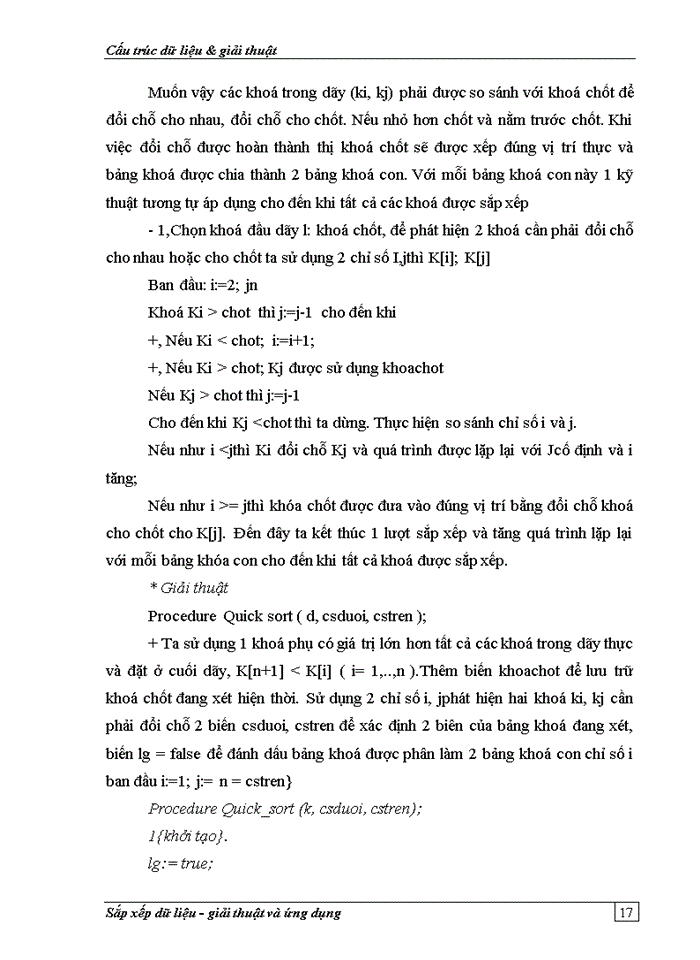 image for page Sắp xếp dữ liệu - giải thuật và ứng dụng