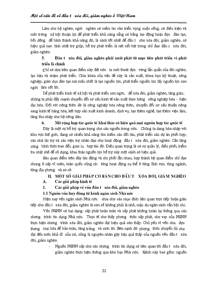 image for page Một số vấn đề về đầu tư xóa đói giảm nghèo ở Việt Nam