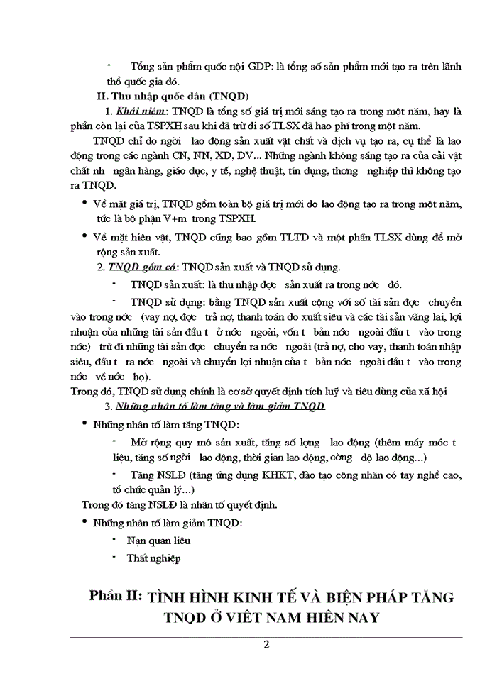 image for page Muốn tăng thu nhập quốc dân cần phải sử dụng những biện pháp gì Liên hệ với tình hình hiện nay của Việt Nam
