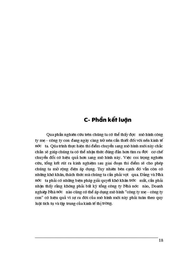 image for page Ưu điểm và hạn chế của mô hình Công ty mẹ - Công ty con