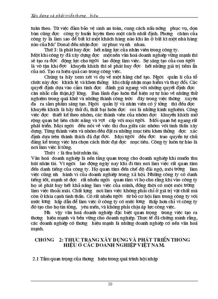 image for page Vai trò của văn hóa doanh nghiệp trong việc Xây dựng và phát triển thương hiệu