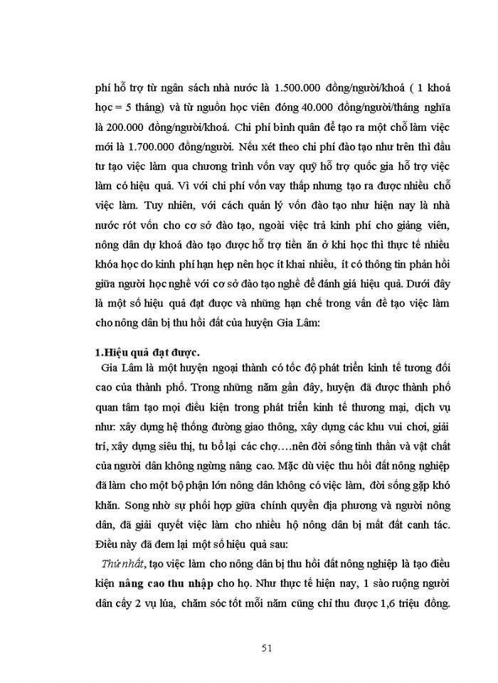image for page Giải pháp tạo việc làm cho nông dân bị thu hồi đất nông nghiệp trên địa bàn huyện Gia Lâm