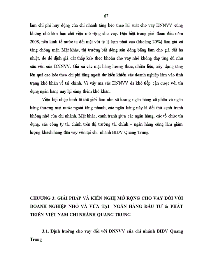 image for page Mở rộng cho vay đối với doanh nghiệp nhỏ và vừa tại Ngân hàng Đầu tư và Phát triển Việt Nam chi nhánh Quang Trung