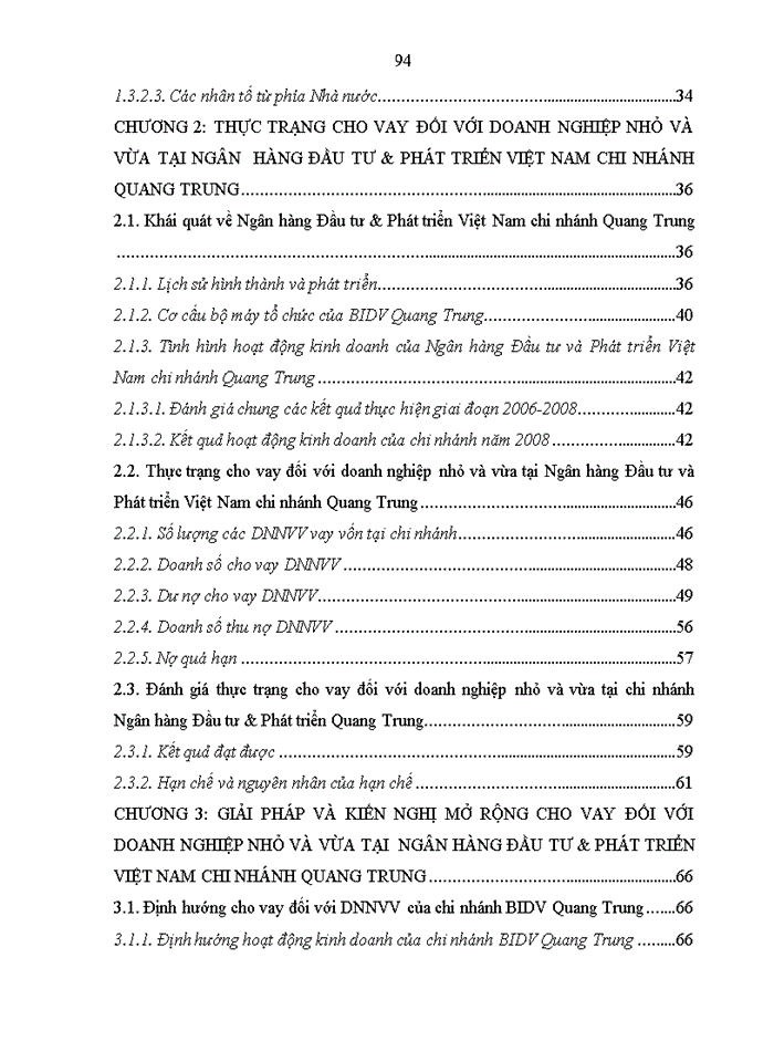 image for page Mở rộng cho vay đối với doanh nghiệp nhỏ và vừa tại Ngân hàng Đầu tư và Phát triển Việt Nam chi nhánh Quang Trung