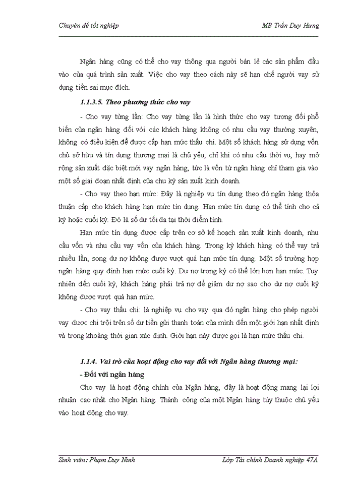 image for page Mở rộng hoạt động cho vay tiêu dùng tại Ngân hàng Thương mại Cổ phần Quân đội Chi nhánh Trần Duy Hưng
