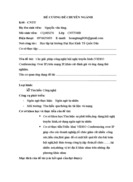 Đề án chuyên ngành công nghệ thông tin