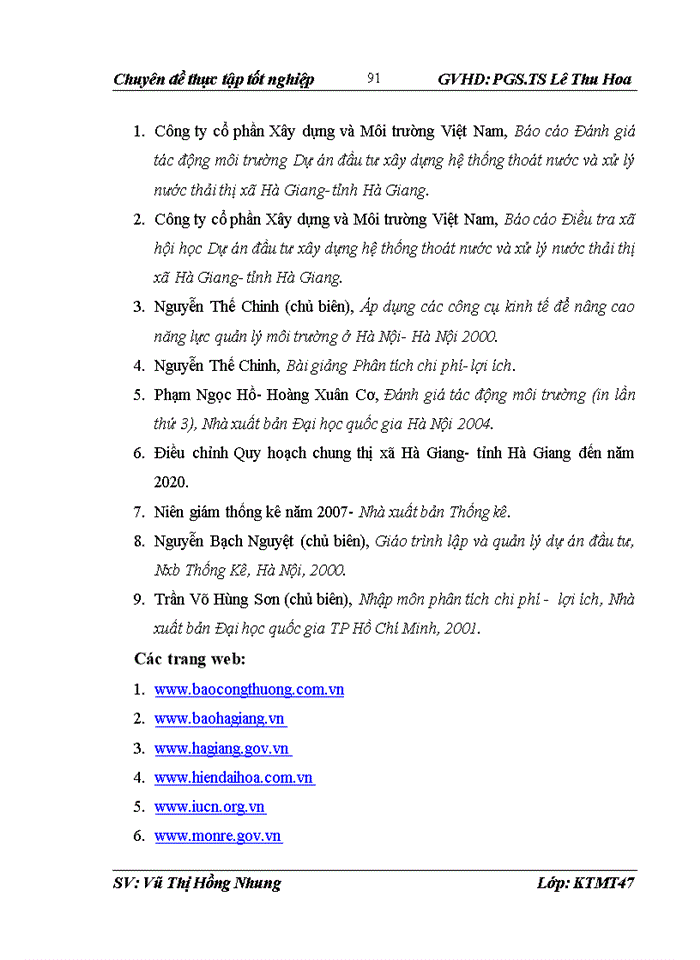 image for page Đánh giá hiệu quả Dự án đầu tư Xây dựng hệ thống thoát nước và xử lý nước thải thị xã Hà Giang- tỉnh Hà Giang