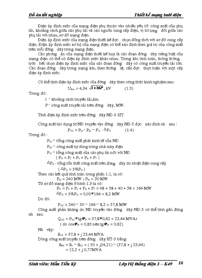 image for page Đồ án tốt nghiệp Thiết kế mạng lưới điện