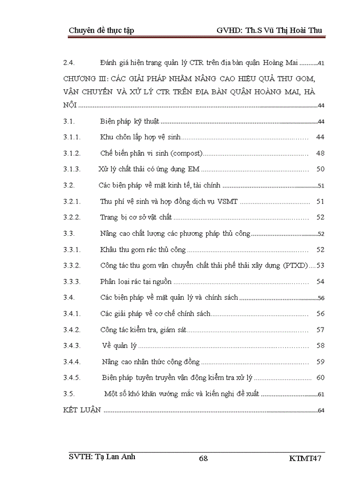 image for page Thực trạng và các giải pháp nâng cao hiệu quả công tác thu gom vận chuyển và xử lý chất thải rắn trên địa bàn quận Hoàng Mai Hà Nội