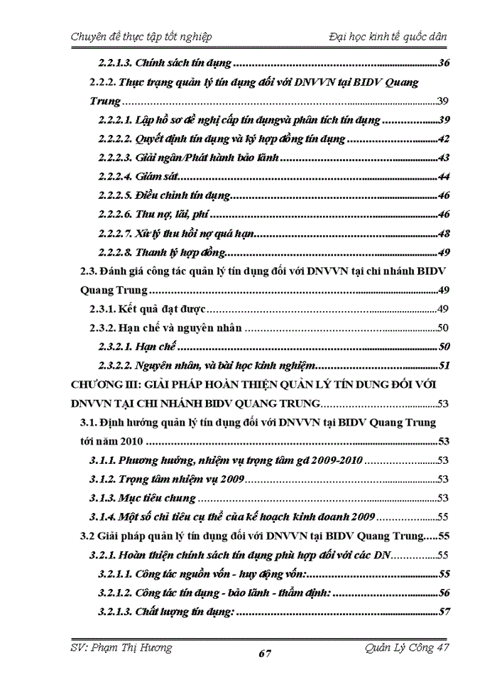 image for page Quản lý hoạt động tín dụng đối với Doanh nghiệp Việt Nam tại Ngân hàng đầu tư và Phát triển Việt Nam chi nhánh Quang Trung