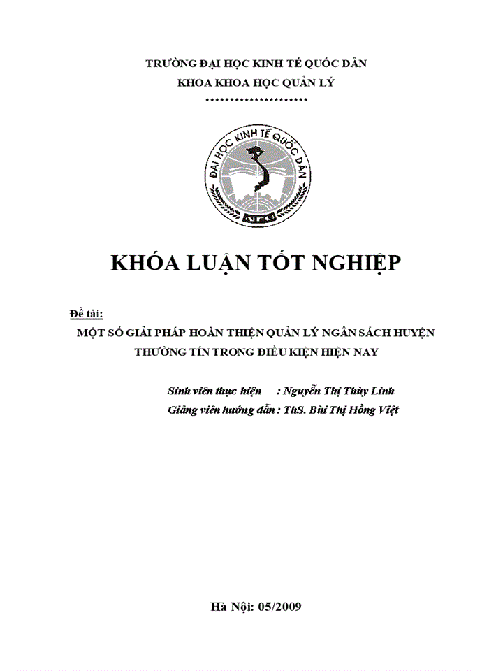 image for page Một Số Giải Pháp Hoàn Thiện Quản Lý Ngân Sách Huyện Thường Tín Trong Điều Kiện Hiện Nay