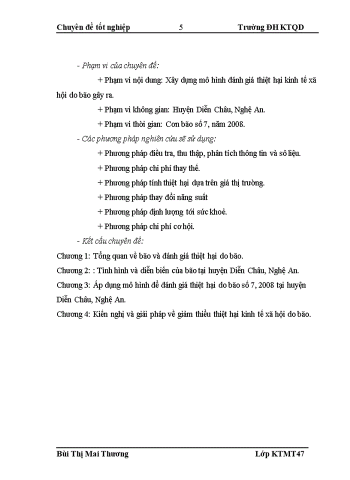 image for page Mô hình đánh giá thiệt hại kinh tế Xã hội do bão và áp dụng cho trường hợp bão số 7 2008 tại huyện Diễn Châu Nghệ An