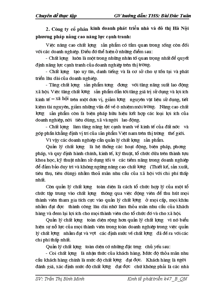 image for page Đầu tư nhằm nâng cao năng lực cạnh tranh của Công ty Cổ phần Kinh doanh phát triển nhà và đụ thị Hà Nội