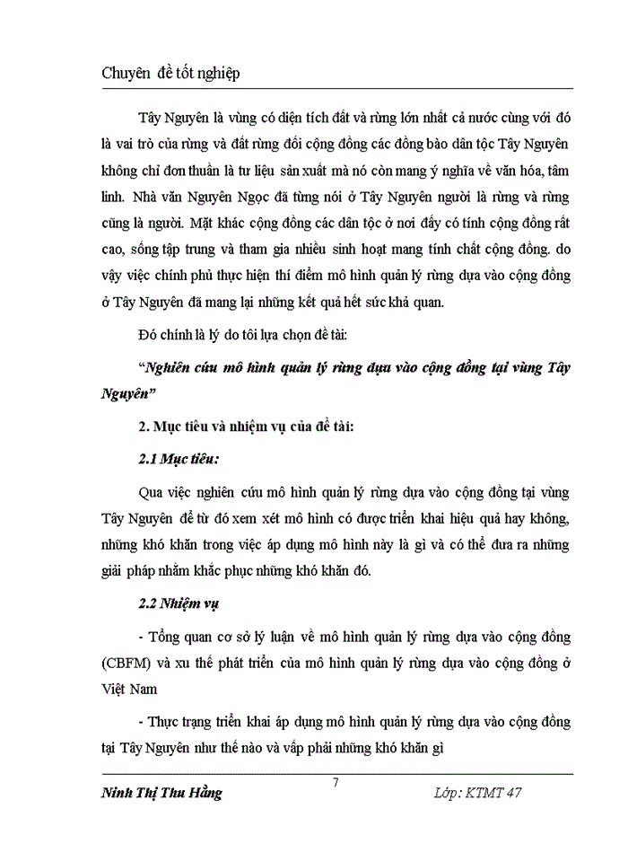 image for page Nghiên cứu mô hình quản lý rừng dựa vào cộng đồng tại vùng Tây Nguyên