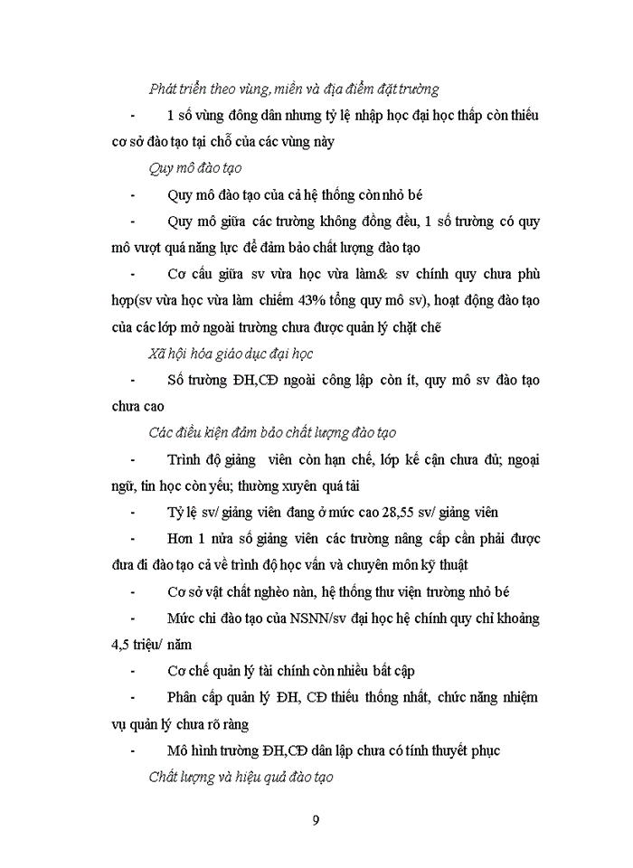 image for page Đánh giá đề án Quy hoạch mạng lưới các trường đại học cao đẳng giai đoạn 2006 2020