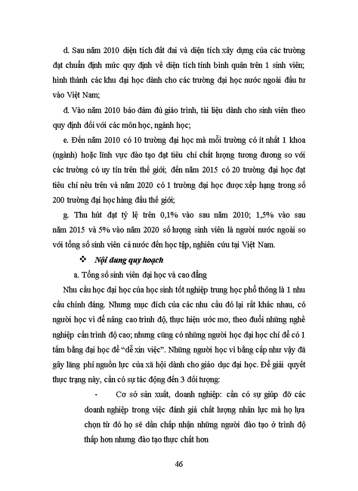 image for page Đánh giá đề án Quy hoạch mạng lưới các trường đại học cao đẳng giai đoạn 2006 2020