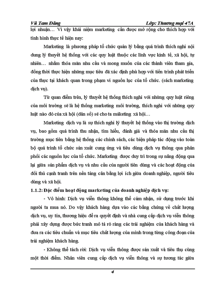 image for page Hoàn Thiện hoạt động marketing của Công ty viễn thông Viettel Viettel telecom - Tổng Công ty viễn thông quân đội