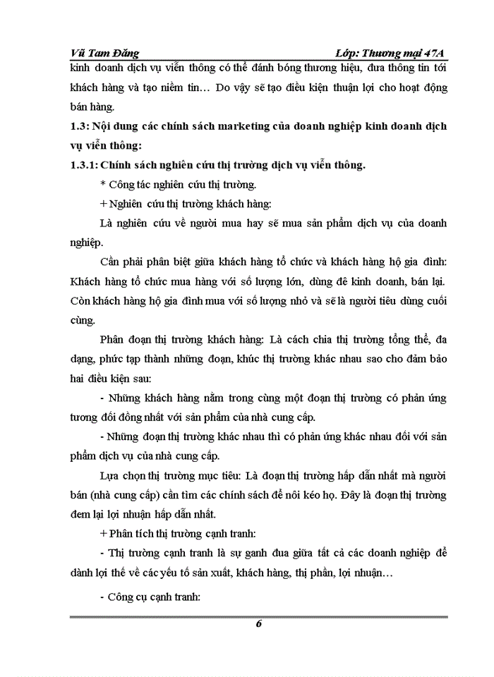 image for page Hoàn Thiện hoạt động marketing của Công ty viễn thông Viettel Viettel telecom - Tổng Công ty viễn thông quân đội