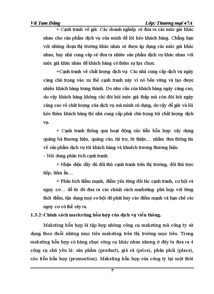 image for page Hoàn Thiện hoạt động marketing của Công ty viễn thông Viettel Viettel telecom - Tổng Công ty viễn thông quân đội