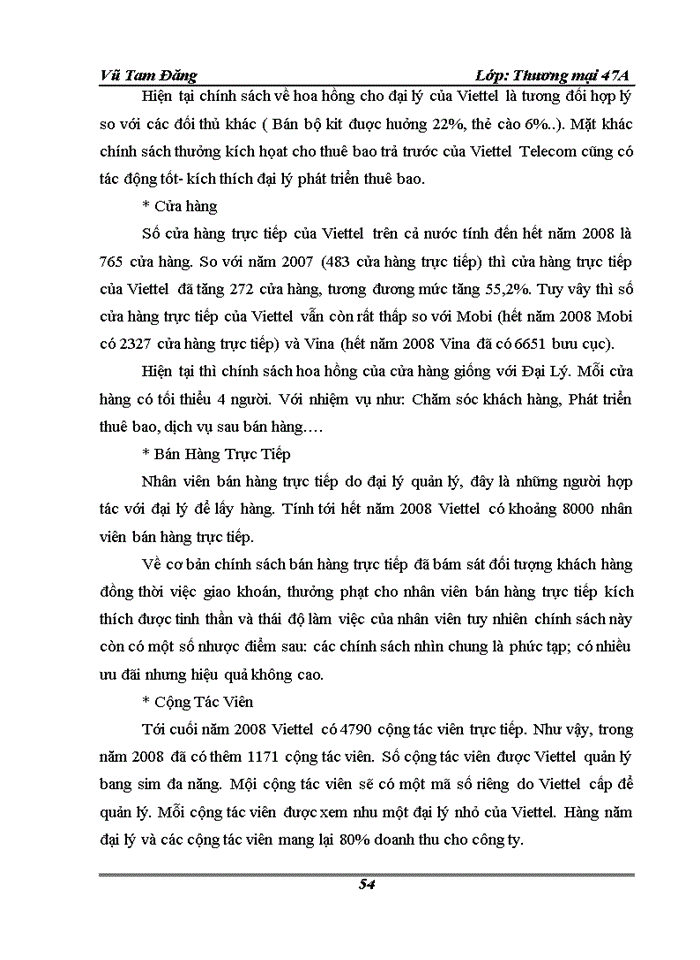 image for page Hoàn Thiện hoạt động marketing của Công ty viễn thông Viettel Viettel telecom - Tổng Công ty viễn thông quân đội