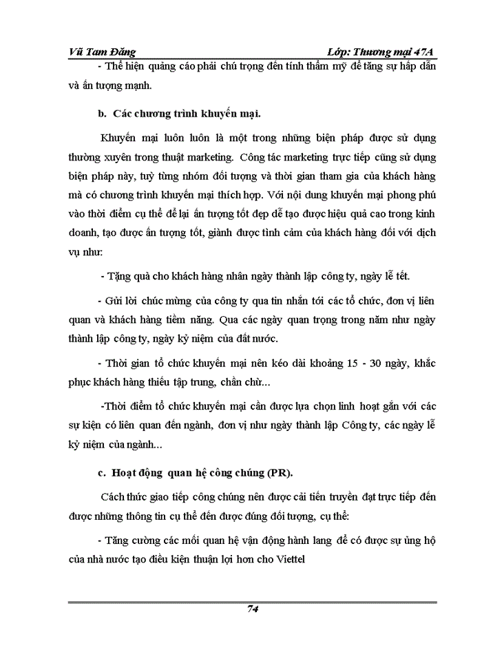 image for page Hoàn Thiện hoạt động marketing của Công ty viễn thông Viettel Viettel telecom - Tổng Công ty viễn thông quân đội