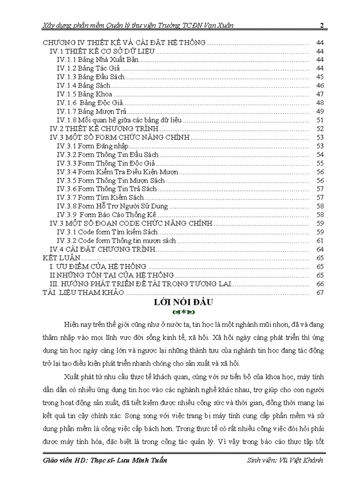 image for page Xây dựng phần mềm Quản lý thư viện Trường TCĐN Vạn Xuân