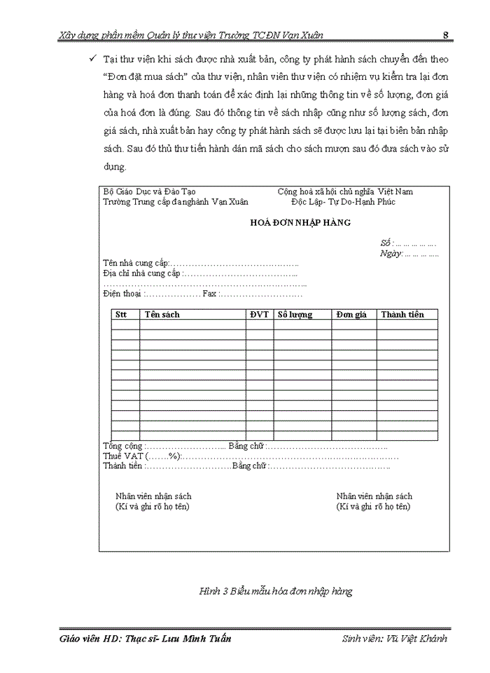 image for page Xây dựng phần mềm Quản lý thư viện Trường TCĐN Vạn Xuân