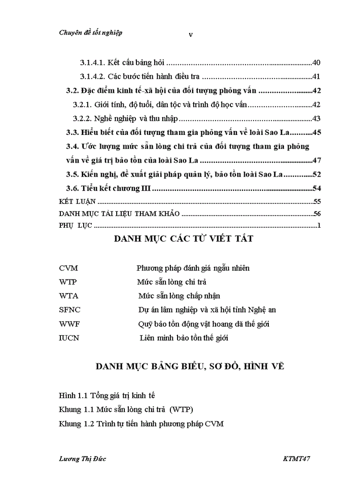 image for page Sử dụng phương pháp đánh giá ngẫu nhiên CVM để đánh giá giá trị bảo tồn loài Sao La ở Vườn Quốc Gia Pù Mát tỉnh Nghệ An