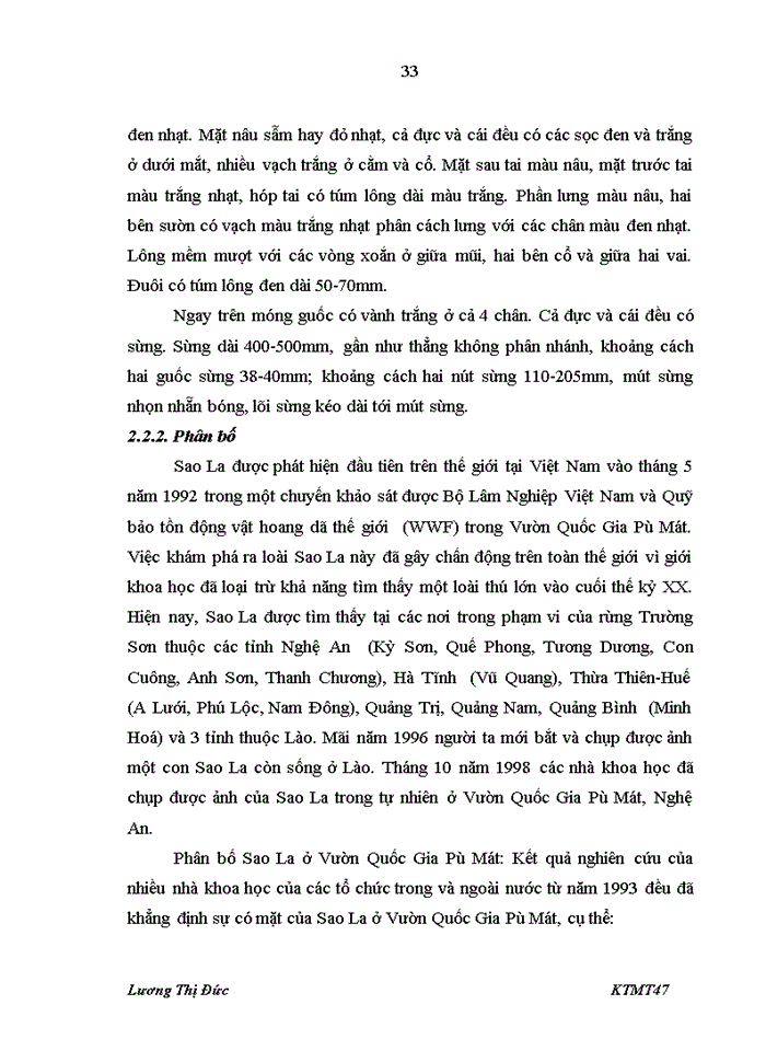 image for page Sử dụng phương pháp đánh giá ngẫu nhiên CVM để đánh giá giá trị bảo tồn loài Sao La ở Vườn Quốc Gia Pù Mát tỉnh Nghệ An