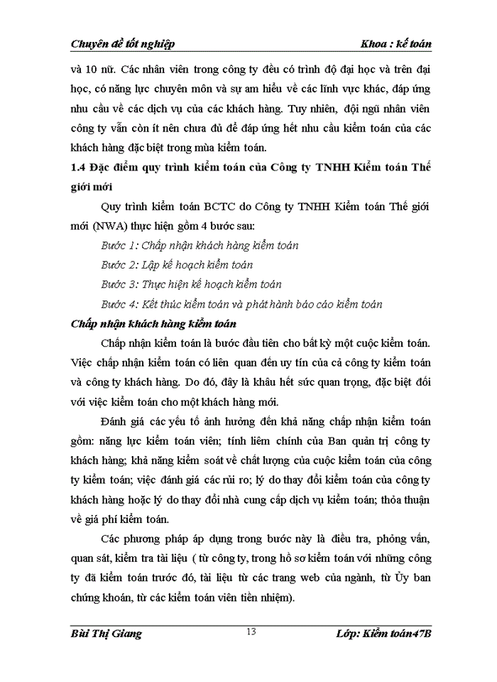 image for page Hoàn thiện Kiểm toán chu trình bán hàng-thu tiền tại Công ty Trách nhiệm Hữu hạn Kiểm toán Thế giới mới NWA