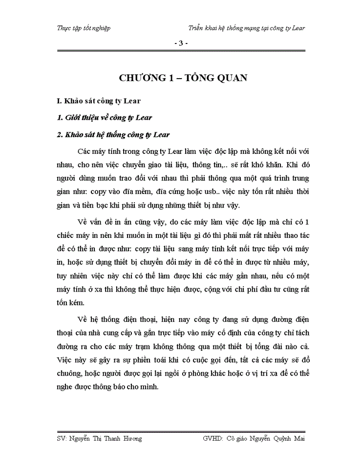 image for page Triển khai hệ thống mạng tại Công ty lear