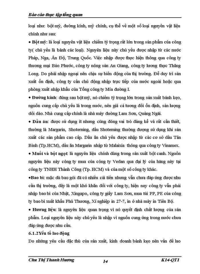 image for page Báo cáo thực tập tổng quan về Công ty cổ phần bánh kẹo Hải Châu