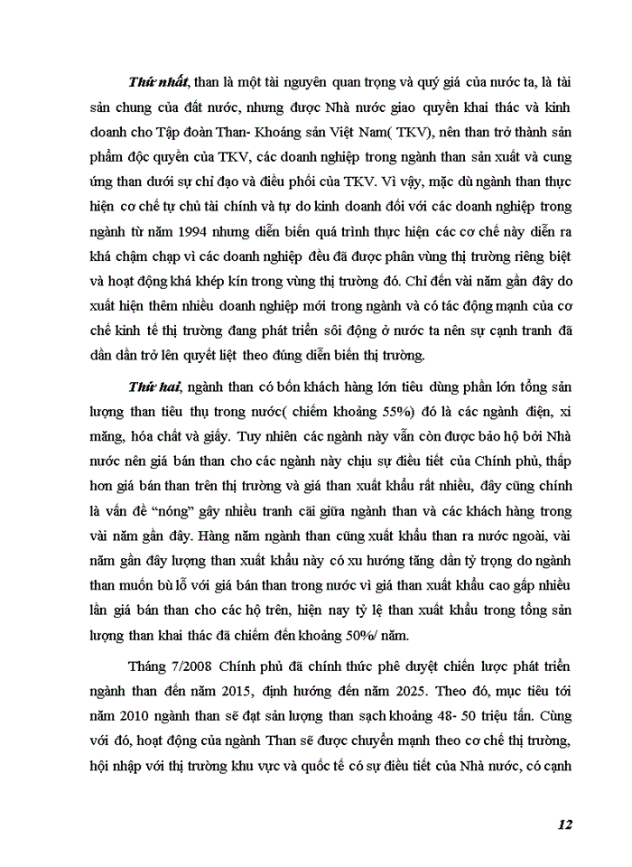 image for page Chiến lược mở rộng thị trường của Công ty Kinh doanh than Hà Nội đến năm 2015